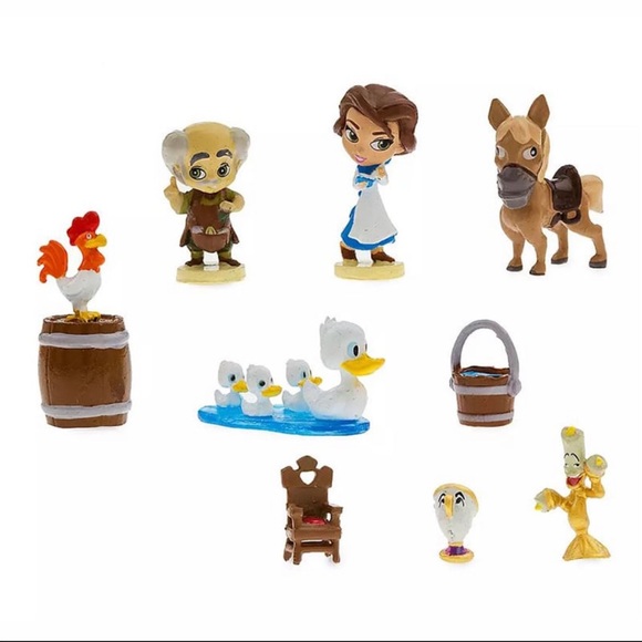 Disney Parks Beauty & Beast Princess Belle Storybook Castle Playset NEW - Picture 3 of 5